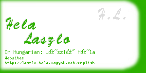 hela laszlo business card